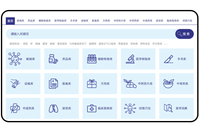 全面涵蓋中西醫(yī)學(xué)文獻(xiàn)，提供豐富的醫(yī)學(xué)信息。